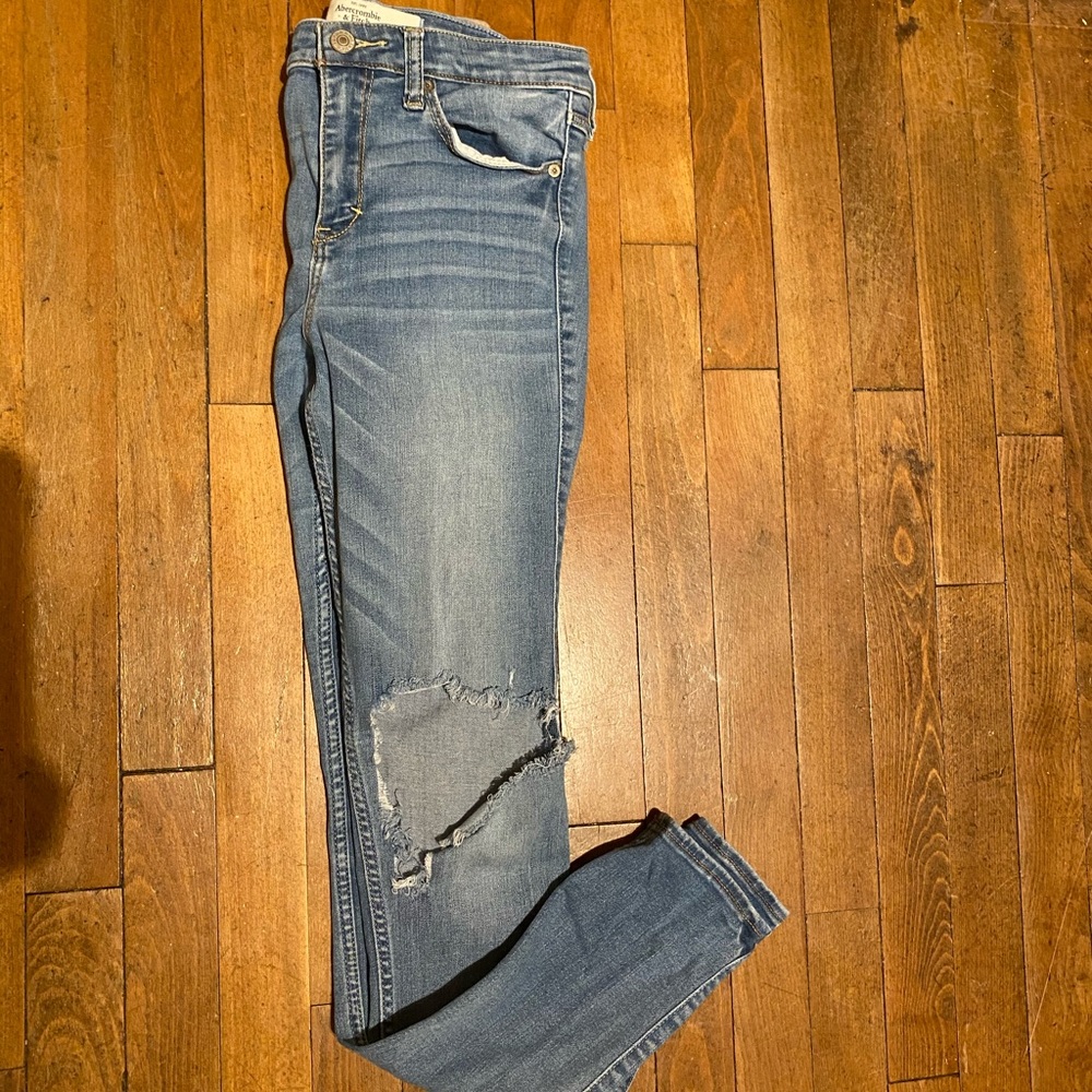 Abercrombie and Fitch ripped jeans